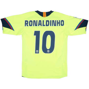 2005-06 Barcelona Away Shirt Ronaldinho #10 - 10/10 - (S)