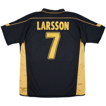 2003-04 Celtic Away Shirt Larsson #7 - 8/10 - (XL)