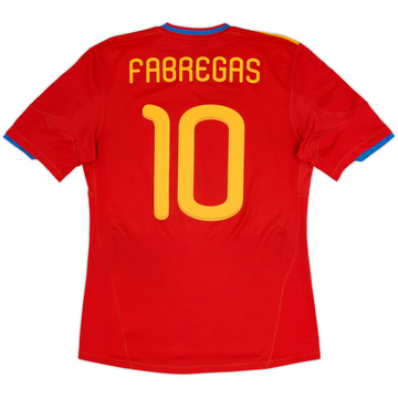 2009-10 Spain Home Shirt Fabregas #10 - 7/10 - (M)