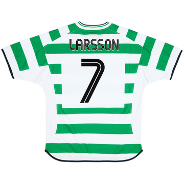 2001-03 Celtic Home Shirt Larsson #7 - 8/10 - (L)