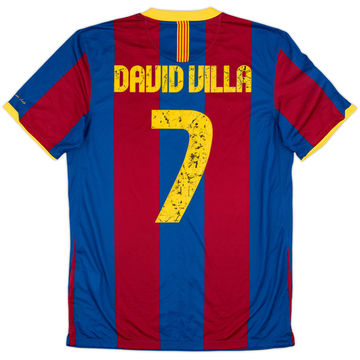 2010-11 Barcelona Home Shirt David Villa #7 - 5/10 - (M)