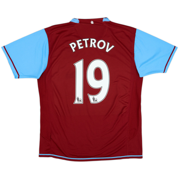2007-08 Aston Villa Camiseta Local Petrov #19 - 8/10 - (L)
