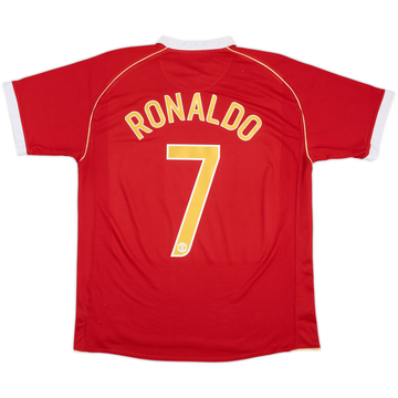 2006-07 Manchester United Home Shirt Ronaldo #7 - 7/10 - (L)