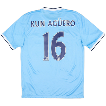 2013-14 Manchester City Home Shirt Kun Aguero #16 - 8/10 - (M)