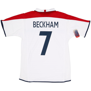 2003-05 England Home Shirt Beckham #7 (M)
