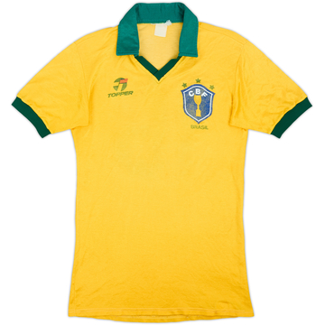 1985-88 Brazil Home Shirt #16 - 6/10 - (S)