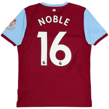 2019-20 West Ham Home Shirt Noble #16 - 9/10 - (M)