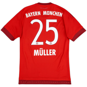 2015-16 Bayern Munich Home Shirt Muller #25 - 9/10 - (S)