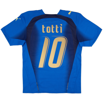 2006 Italy Home Shirt Totti #10 - 8/10 - (S)