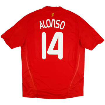 2008-10 Liverpool Home Shirt Alonso #14 - 6/10 - (XXL)