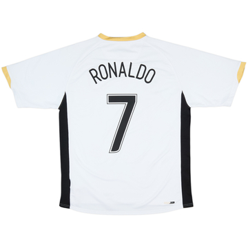 2006-08 Manchester United Camiseta Visitante Ronaldo #7 - 6/10 - (L)