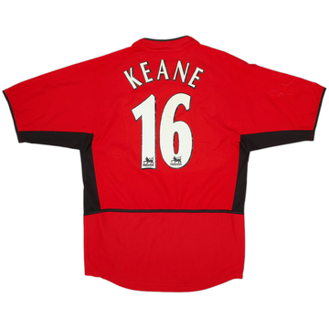 2002-04 Manchester United Home Shirt Keane #16 - 8/10 - (S)