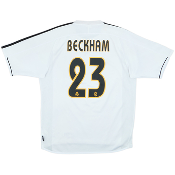 2003-04 Real Madrid Home Shirt Beckham #23 - 7/10 - (M)
