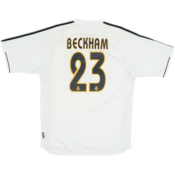 2003-04 Real Madrid Home Shirt Beckham #23 - 7/10 - (M)