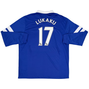 2013-14 Everton Home L/S Shirt Lukaku #17 - 9/10 - (XXL)