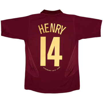 2005-06 Arsenal Home Shirt Henry #14 - 8/10 - (XL.Boys)