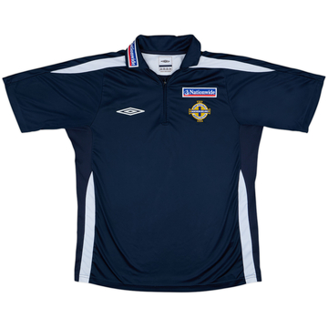 2007-08 Northern Ireland Umbro 1/4 Zip Polo Shirt - 9/10 - (M)