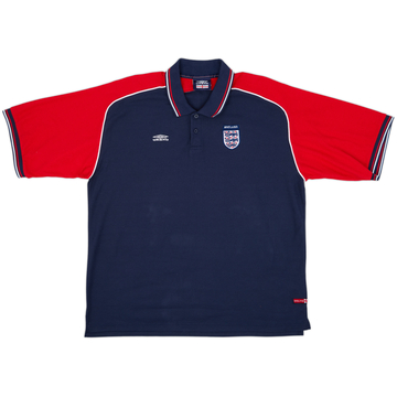 2000-02 England Umbro Polo Shirt - 8/10 - (XXL)