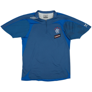 2006-07 Rangers Umbro Polo con cierre de 1/4 - 8/10 - (S)