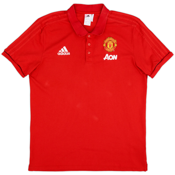 2018-19 Manchester United adidas Polo Shirt - 8/10 - (XL)