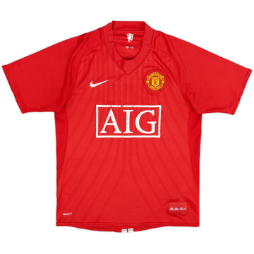 2007-09 Manchester United Home Shirt - 4/10 - (S)