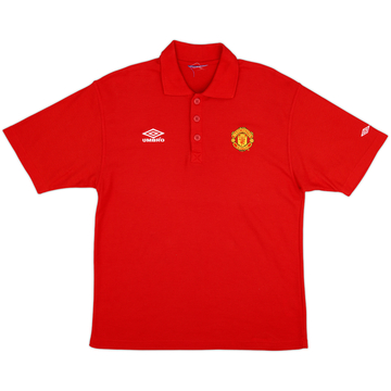 1998-99 Manchester United Umbro Polo Shirt - 8/10 - (L)