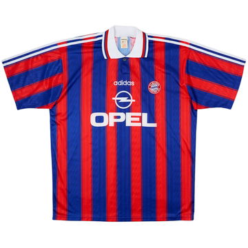 1995-97 Bayern Munich Squad Signed Home Shirt - 8/10 - (XL)