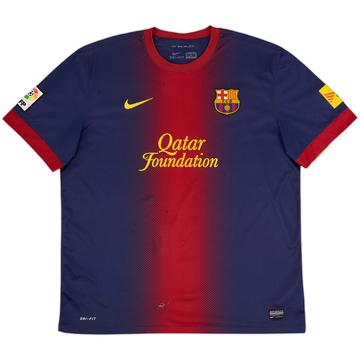 2012-13 Barcelona Home Shirt - 4/10 - (XL)