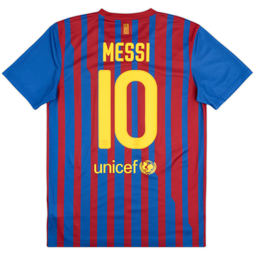 2011-12 Barcelona Basic Home Shirt Messi #10 - 8/10 - (M)