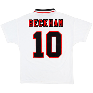 1996-97 Manchester United Away Shirt Beckham #10 - 7/10 - (M)