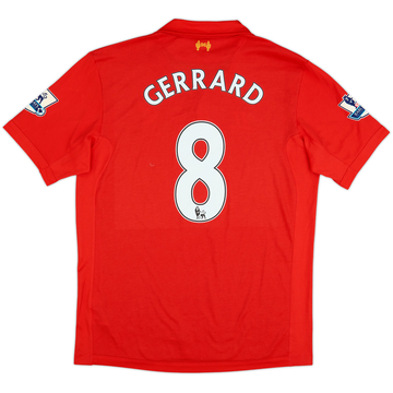 2012-13 Liverpool Camiseta Local Gerrard #8 - 6/10 - (L)