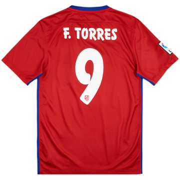 2015-16 Atletico Madrid Home Shirt F.Torres #9 - 6/10 - (S)