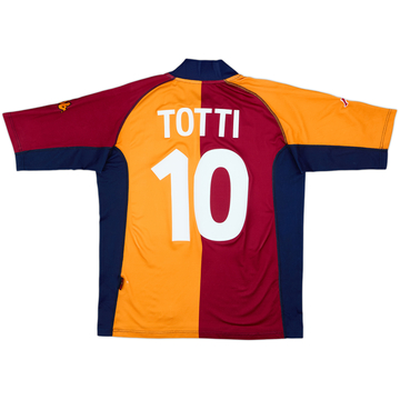 2001-02 Roma European Shirt Totti #10 - 7/10 - (XL)