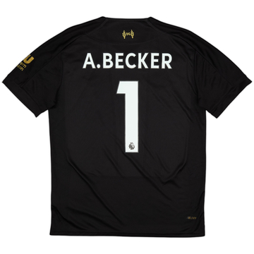 2019-20 Liverpool GK S/S Shirt A.Becker #1 - 6/10 - (S)
