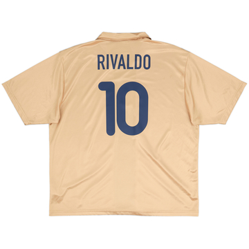 2001-03 Barcelona Basic Away Shirt Rivaldo #10 - 8/10 - (XL)