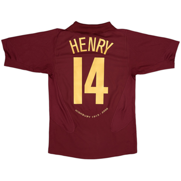 2005-06 Arsenal Home Shirt Henry #14 - 9/10 - (S)