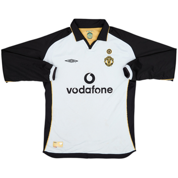 2001-02 Manchester United Centenary Away/Third L/S Shirt - 5/10 - (L)