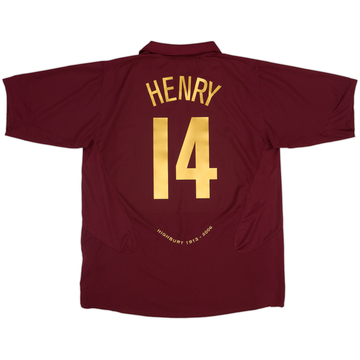 2005-06 Arsenal Home Shirt Henry #14 - 9/10 - (XXL)