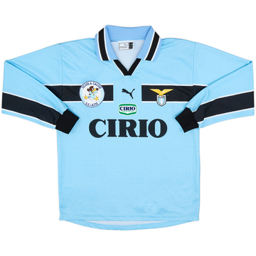 1998-00 Lazio Home L/S Shirt - 9/10 - (L.Boys)