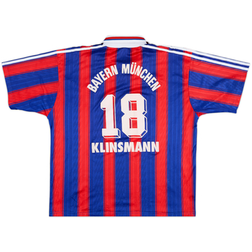 1995-97 Bayern Munich Home Shirt Klinsmann #18 - 7/10 - (XL)