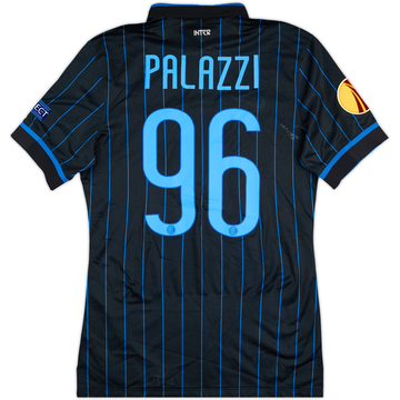 2014-15 Inter Milan Match Issue Europa League Home Shirt Palazzi #96