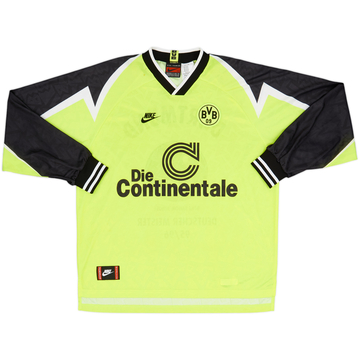 1995-96 Borussia Dortmund 'Deutscher Meister' Home L/S Shirt - 8/10 - (XXL)