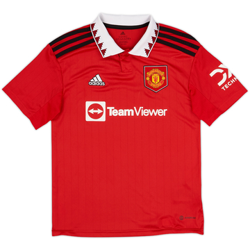 2022-23 Manchester United Home Shirt - 10/10 - (M.Boys)