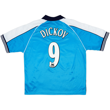 1999-01 Manchester City Home Shirt Dickov #9 - 7/10 - (L)