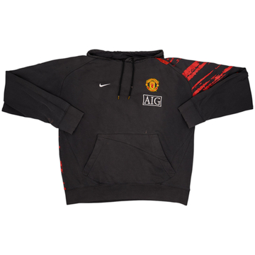 2007-08 Manchester United Nike Hooded Top - 7/10 - (L)