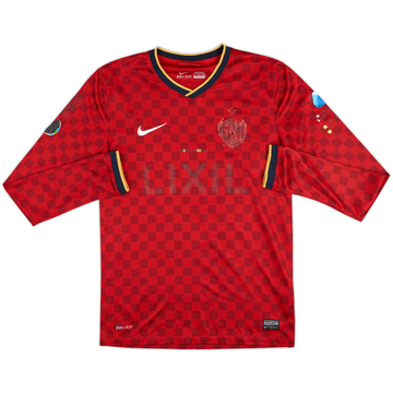 2014 Kashima Antlers Home L/S Shirt - 3/10 - (S)