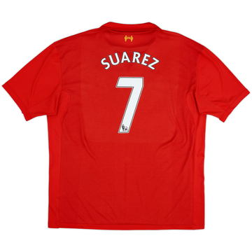 2012-13 Liverpool Home Shirt Suarez #7 - 7/10 - (3XL)