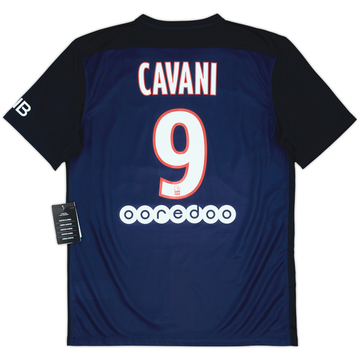 2015-16 Paris Saint-Germain Home Shirt Cavani #9 (M)