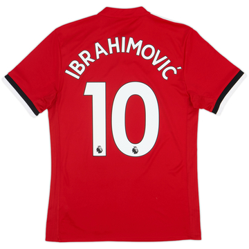 2017-18 Manchester United Home Shirt Ibrahimovic #10 - 7/10 - (S)