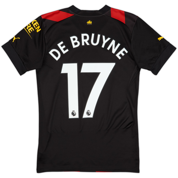 Camiseta de visitante del Manchester City 2022-23 De Bruyne #17 - 8/10 - (XS)